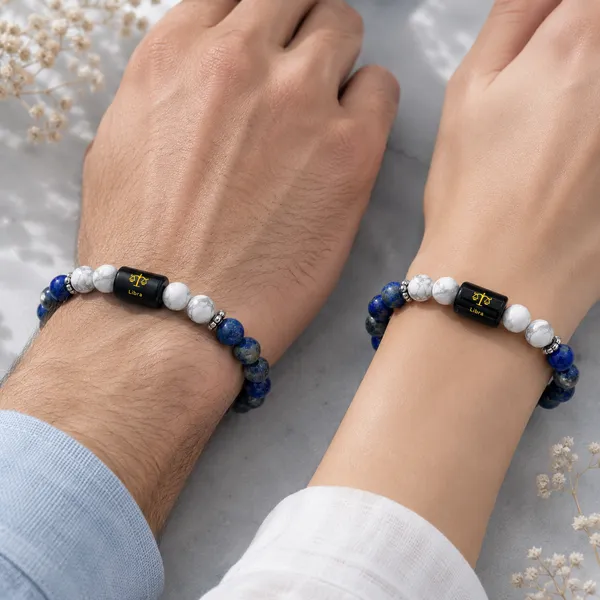 Libra_(Tula_Rashi_)_Zodiac_Lapis_Lazuli_&_Howlite_Bracelet