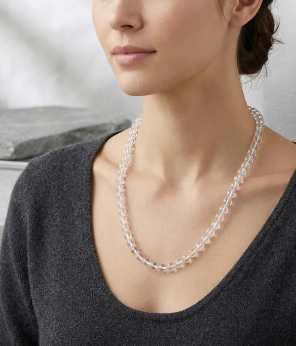 Clear_Crystal_Beaded_Single_Strand_Necklace