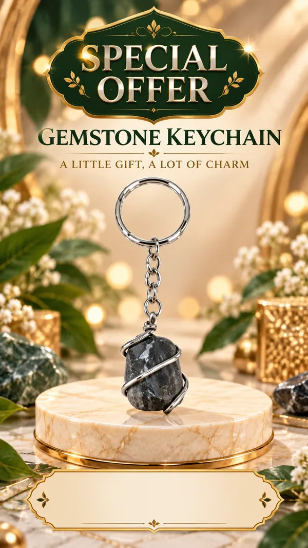 Wire_Wrapped_Iolite_Gemstone_Keychain