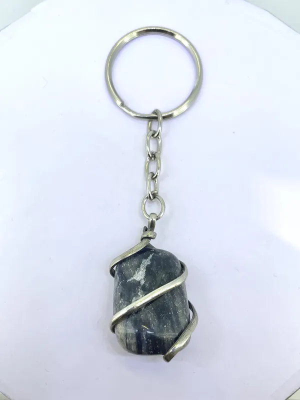 Wire_Wrapped_Iolite_Gemstone_Keychain