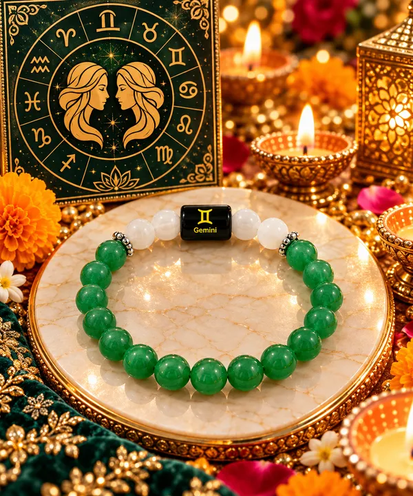 Gemini_(Mithun_Rashi)_Zodiac_Green_Aventurine_&_Milky_Quartz_Bracelet