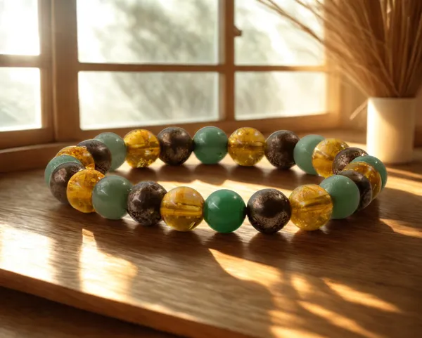 Pyrite_Citrine_Aventurine_Bracelet