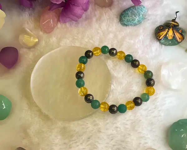 Pyrite_Citrine_Aventurine_Bracelet