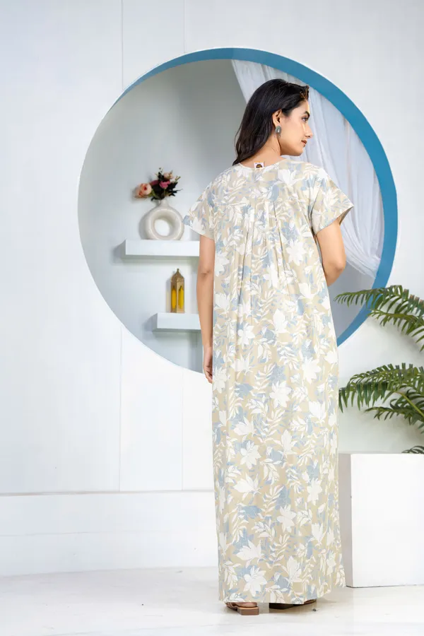Jali-Flower-Grey_Discharge-Print_Pure_Cotton_NightGown