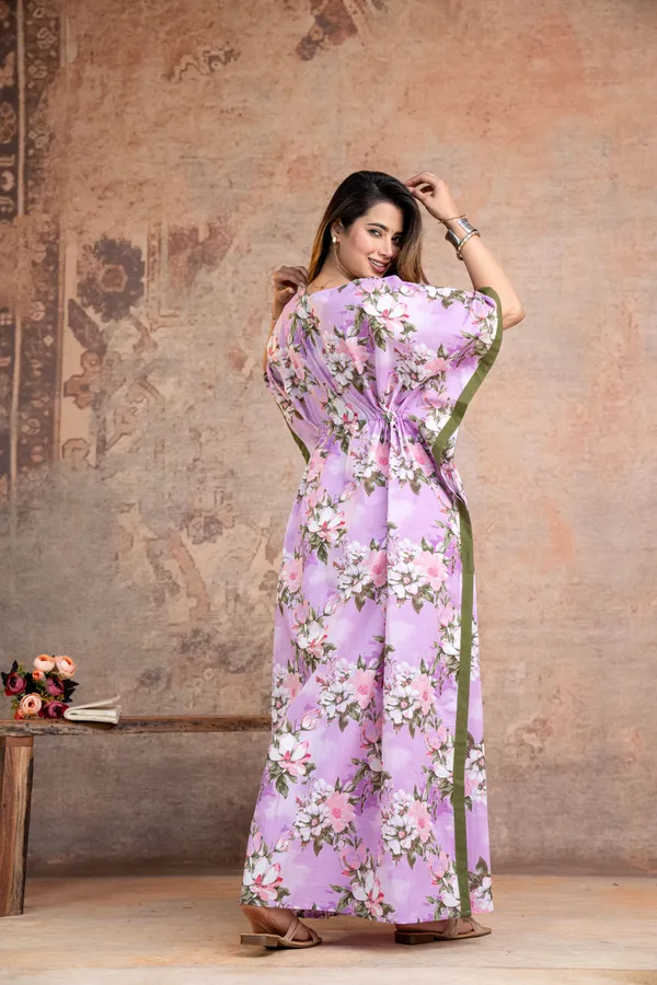 Blossam_Flower_Purple_LoungeWear_Pure_Cotton_Kaftan