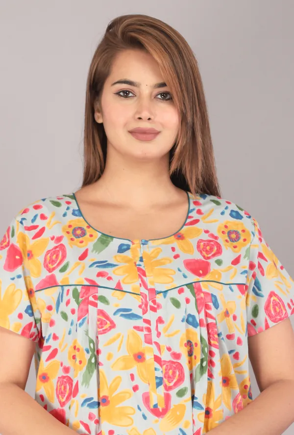 Marine-Grey_Discharge-Print_Pure_Cotton_NightGown