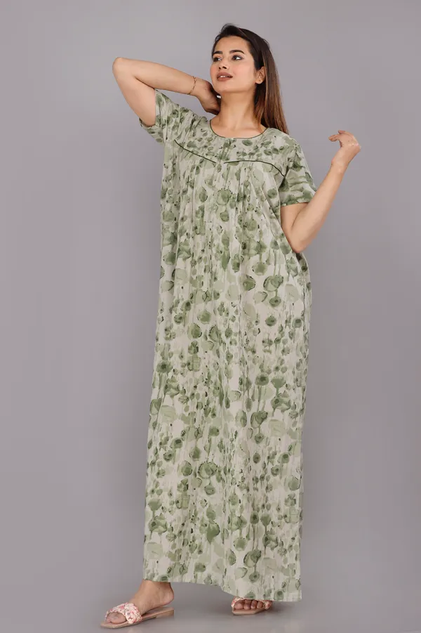 Water_Colour-Green_Discharge-Print_Pure_Cotton_NightGown