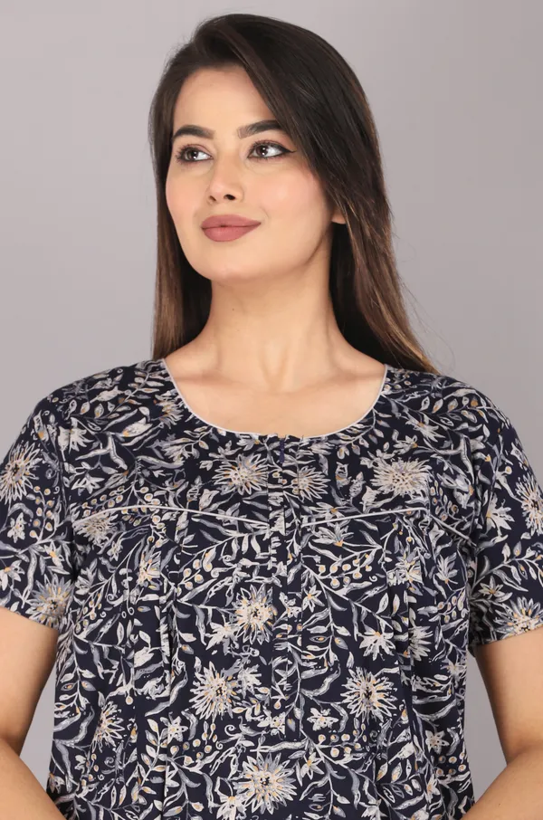 Berries-Blue_Discharge-Print_Pure_Cotton_NightGown