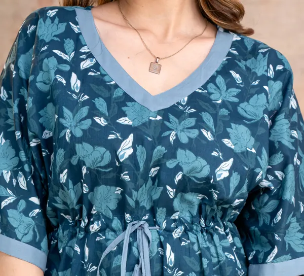 Lotus_Leaves_Blue_LoungeWear_Pure_Cotton_Kaftan