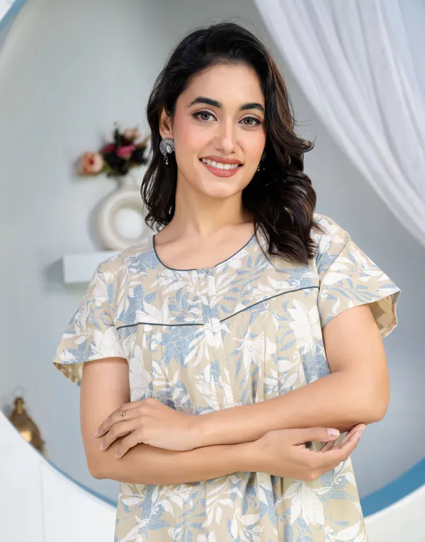 Jali-Flower-Grey_Discharge-Print_Pure_Cotton_NightGown
