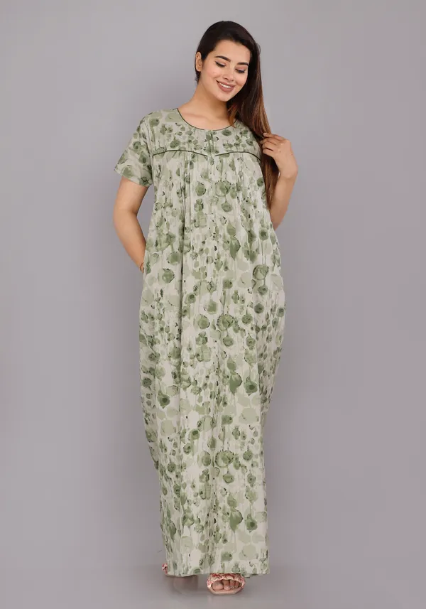 Water_Colour-Green_Discharge-Print_Pure_Cotton_NightGown