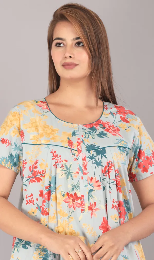 Foam-Flower-Light_Grey_Discharge-Print_Pure_Cotton_NightGown