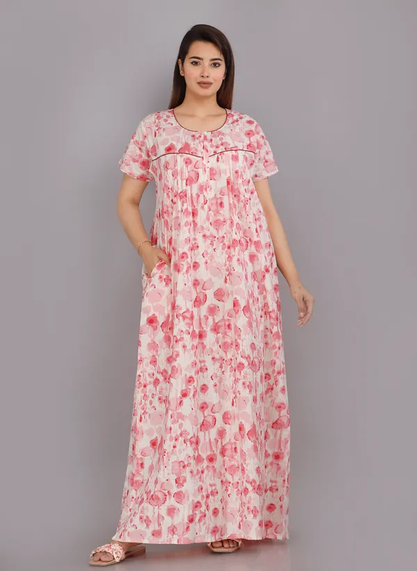 Water_Colour-Pink_Discharge-Print_Pure_Cotton_NightGown