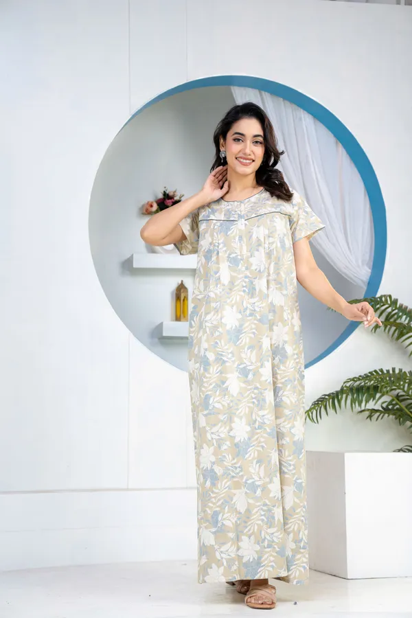 Jali-Flower-Grey_Discharge-Print_Pure_Cotton_NightGown