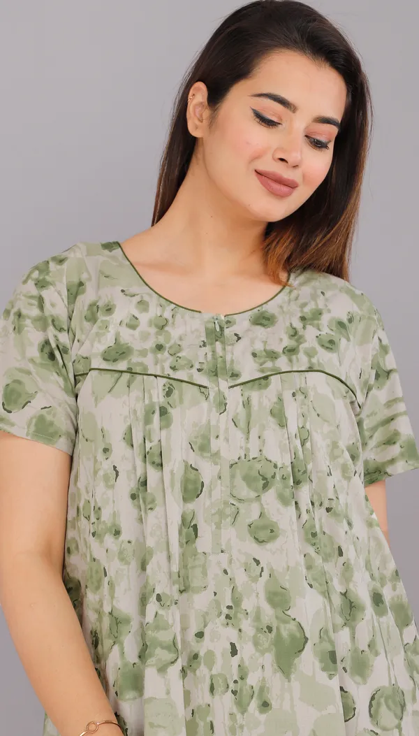 Water_Colour-Green_Discharge-Print_Pure_Cotton_NightGown