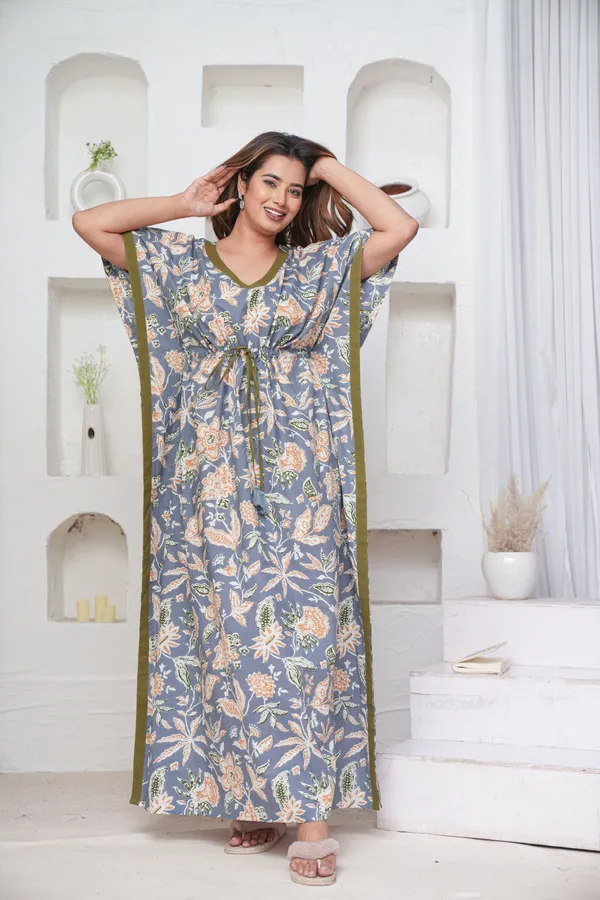 MariGold_Grey_LoungeWear_Pure_Cotton_Kaftan