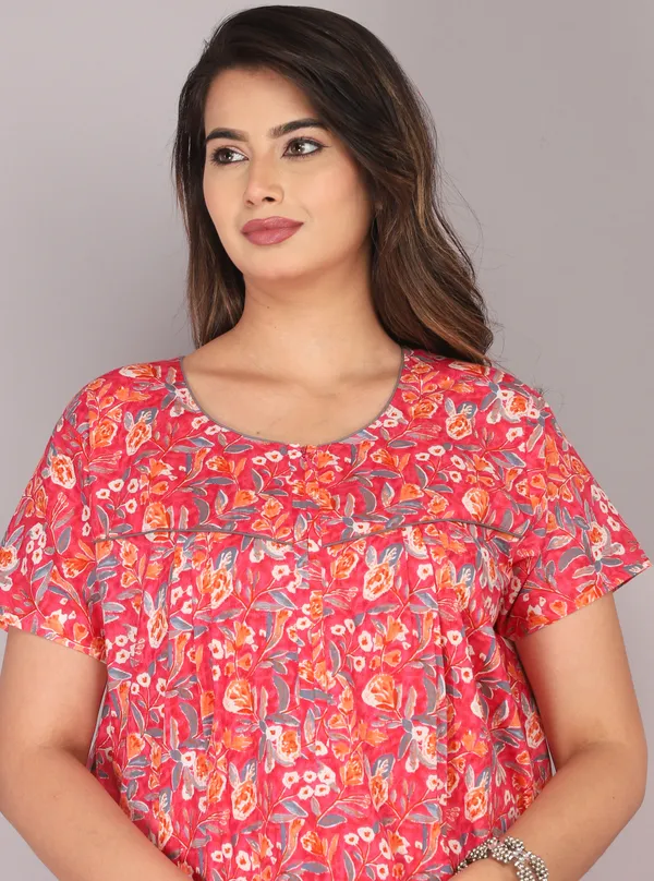 Petals-Flora-Pink_Procian-Print_Pure_Cotton_NightGown
