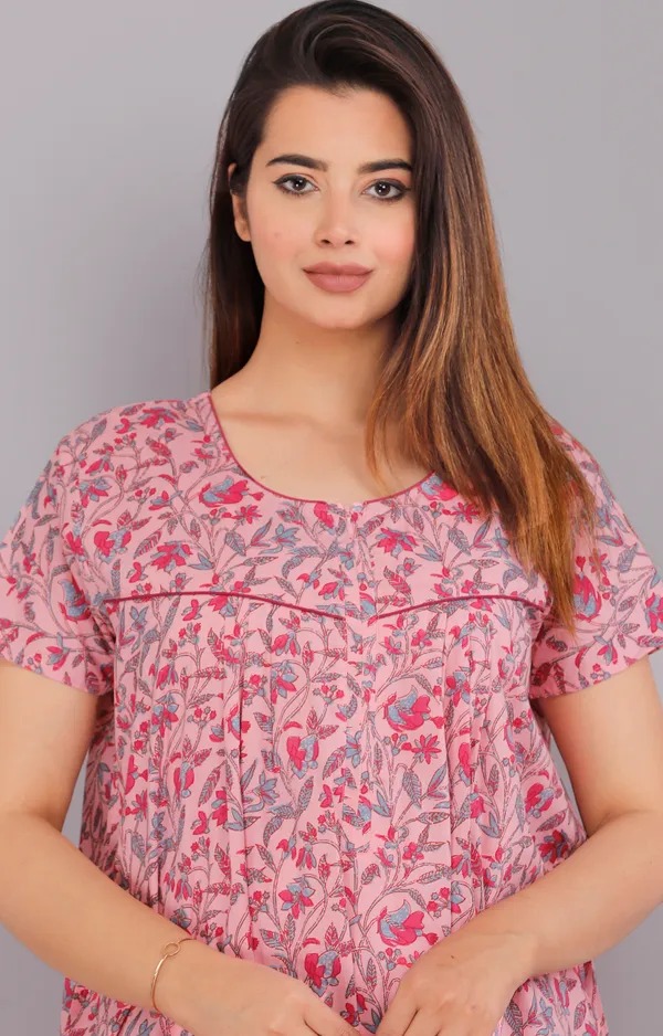 Bajra-Leaves-Pink_Discharge-Print_Pure_Cotton_NightGown