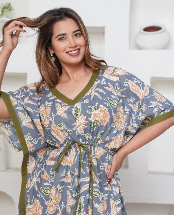 MariGold_Grey_LoungeWear_Pure_Cotton_Kaftan