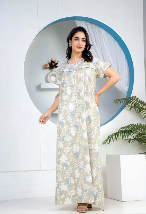 Jali-Flower-Grey_Discharge-Print_Pure_Cotton_NightGown