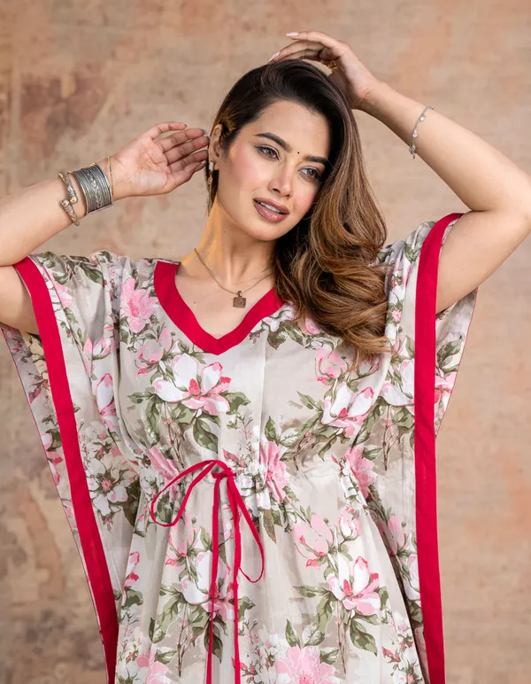 Blossam_Flower_Grey_LoungeWear_Pure_Cotton_Kaftan