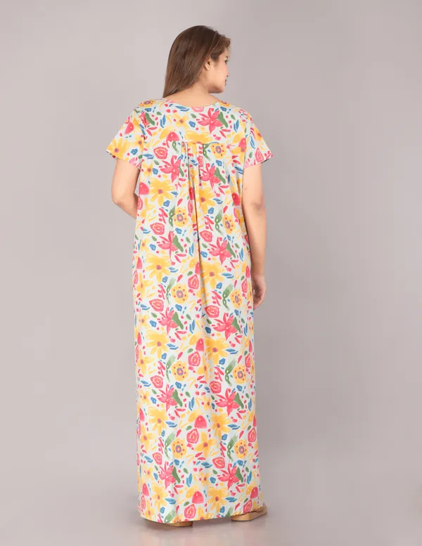Marine-Grey_Discharge-Print_Pure_Cotton_NightGown