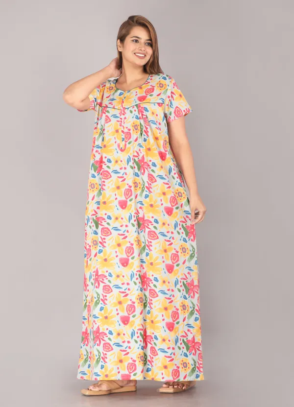 Marine-Grey_Discharge-Print_Pure_Cotton_NightGown
