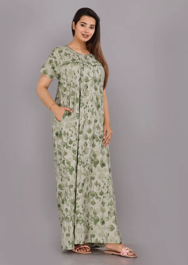 Water_Colour-Green_Discharge-Print_Pure_Cotton_NightGown