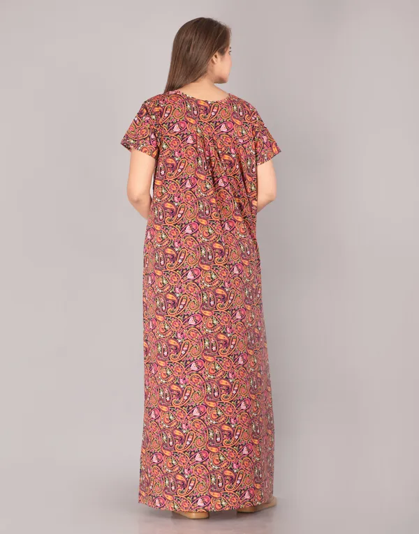 Kairy-Jaal-Navy_Blue_Discharge-Print_Pure_Cotton_NightGown
