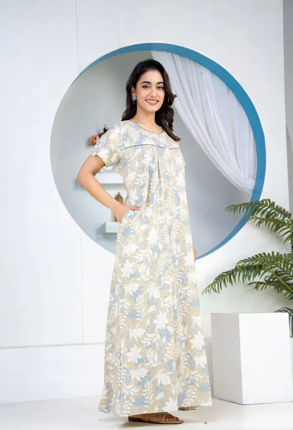 Jali-Flower-Grey_Discharge-Print_Pure_Cotton_NightGown