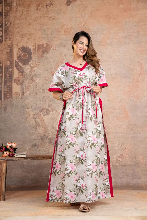Blossam_Flower_Grey_LoungeWear_Pure_Cotton_Kaftan