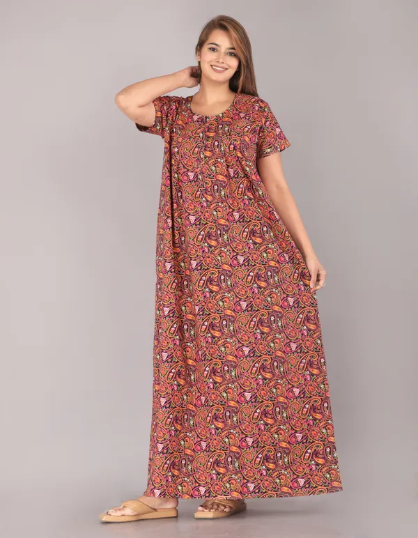 Kairy-Jaal-Navy_Blue_Discharge-Print_Pure_Cotton_NightGown