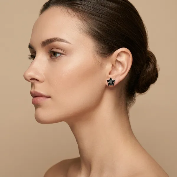 Black_Star_Stud_Cartilage_Earring_For_Women_And_Girls