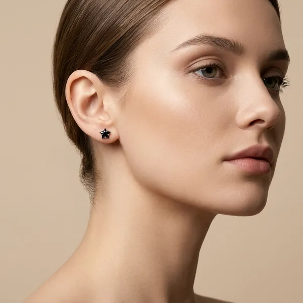 Black_Star_Stud_Cartilage_Earring_For_Women_And_Girls