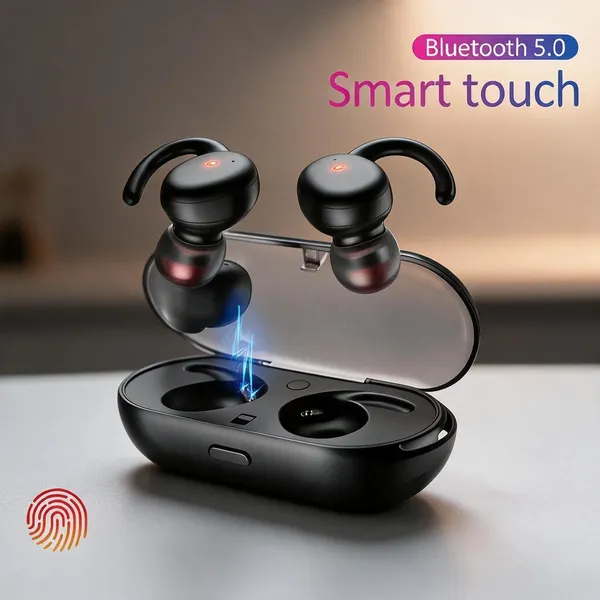 Black_Plastic_Wireless_Earbuds_Music__And_Calls