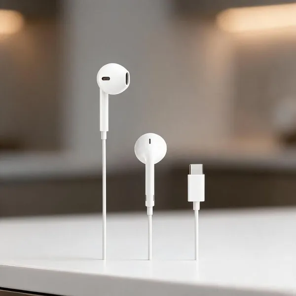 White_Plastic_Wired_Earphones_Everyday_Use