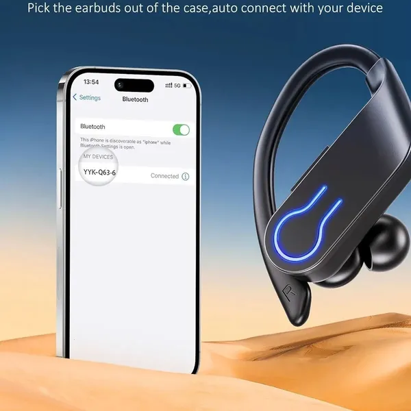 Black_LED_Display_Ear_Hook_Wireless_Earbuds