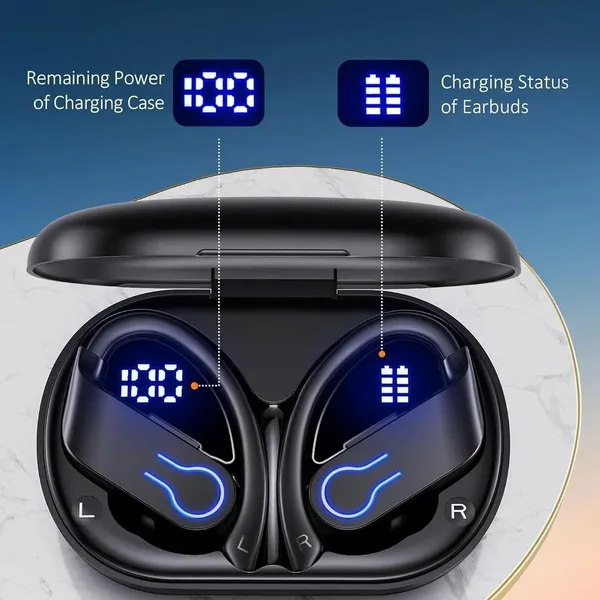 Black_LED_Display_Ear_Hook_Wireless_Earbuds