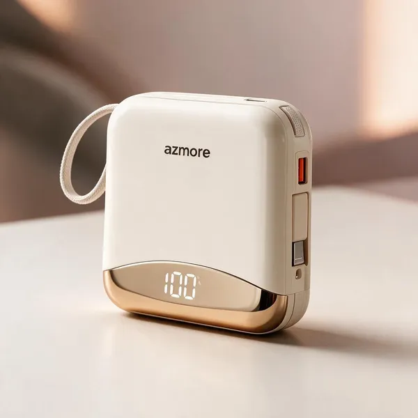 White_Plastic_Power_Bank_Travel__And_Charging