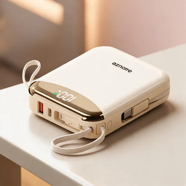 White_Plastic_Power_Bank_Travel__And_Charging