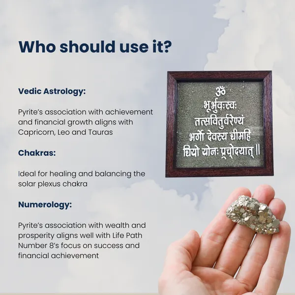 Gayatri_Mantra_Pyrite_Frame