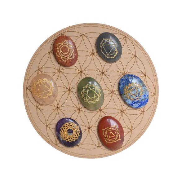 Chakra_Crystal_Set_On_Flower_Of_Life_Grid