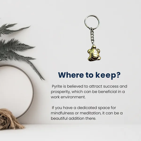 Pyrite_Tortoise_Keychain_Certified