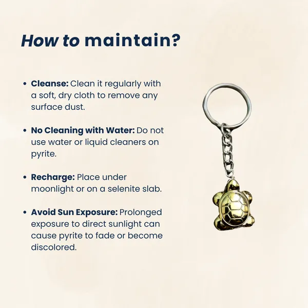 Pyrite_Tortoise_Keychain_Certified