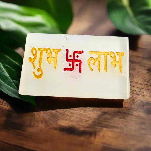 Selenite_Subh_Labh_Wall_Plate