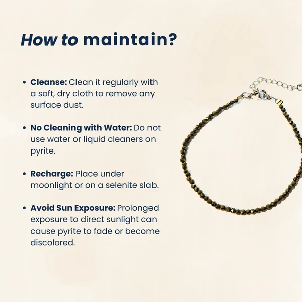 Pyrite_Faceted_Anklet