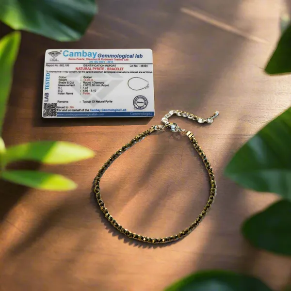 Pyrite_Faceted_Anklet