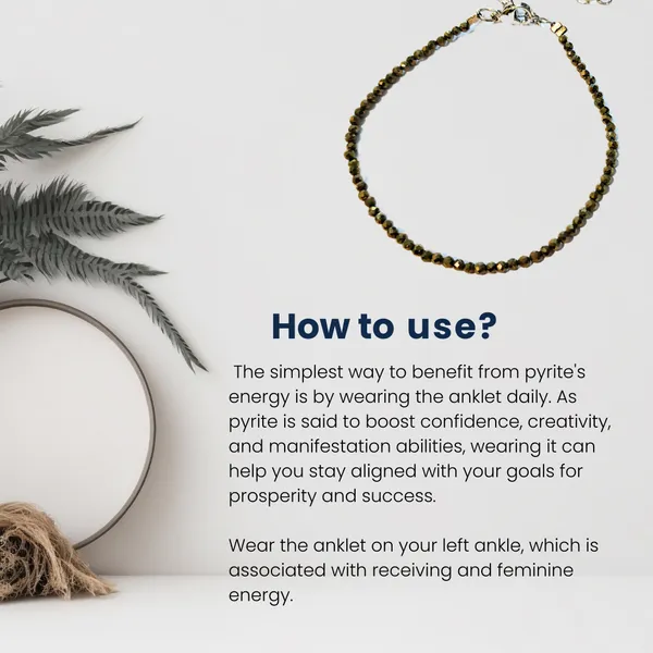 Pyrite_Faceted_Anklet