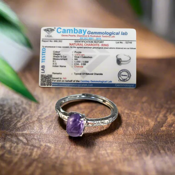 Charoite_Gemstone_Ring_Adjustable_Certified