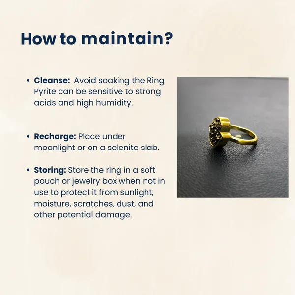 Pyrite_Ring_With_Hamsa_Hand_Charm_Adjustable_Unisex